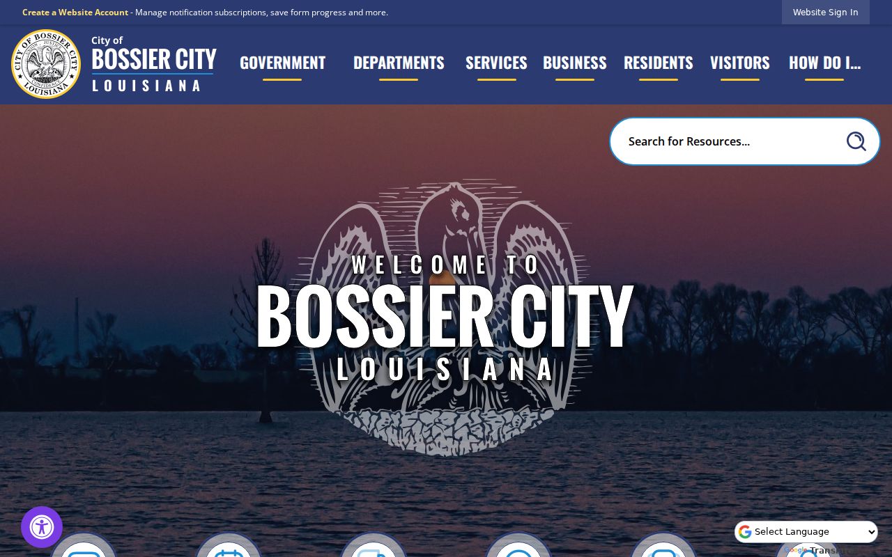 Official Bossier City government information