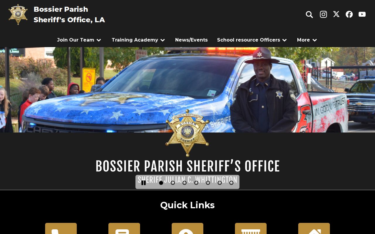 Bossier Parish criminal history sheriff jail records